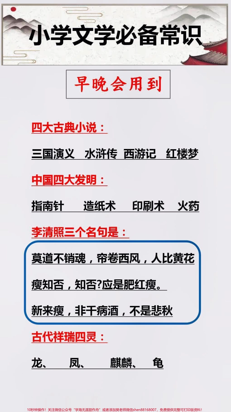 小学语文必备常识替孩子保存起来吧#学习 #知识分享.pdf_第2页