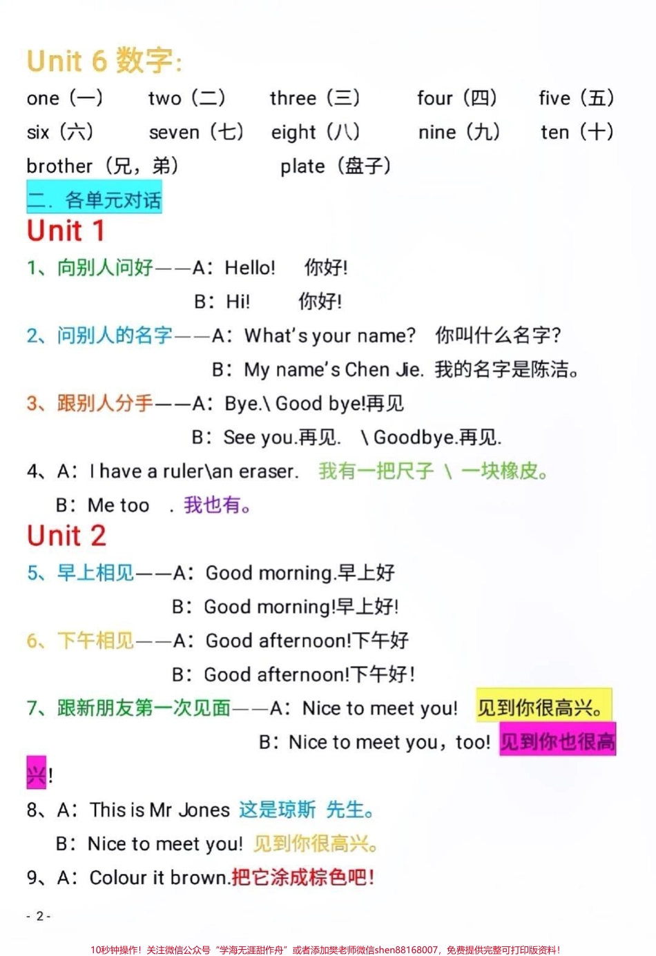 三年级上册英语知识点 #小学三年级英语 #英语知识点 #三年级英语.pdf_第2页