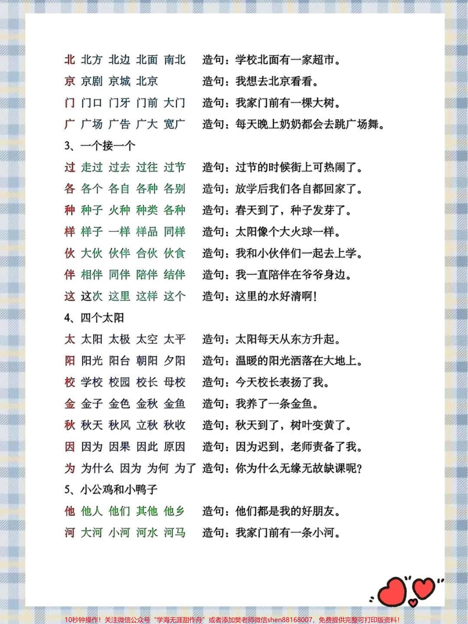 一年级下册语文组词造句#教育 #二年级 #小学语文 #学习 #语文.pdf_第3页