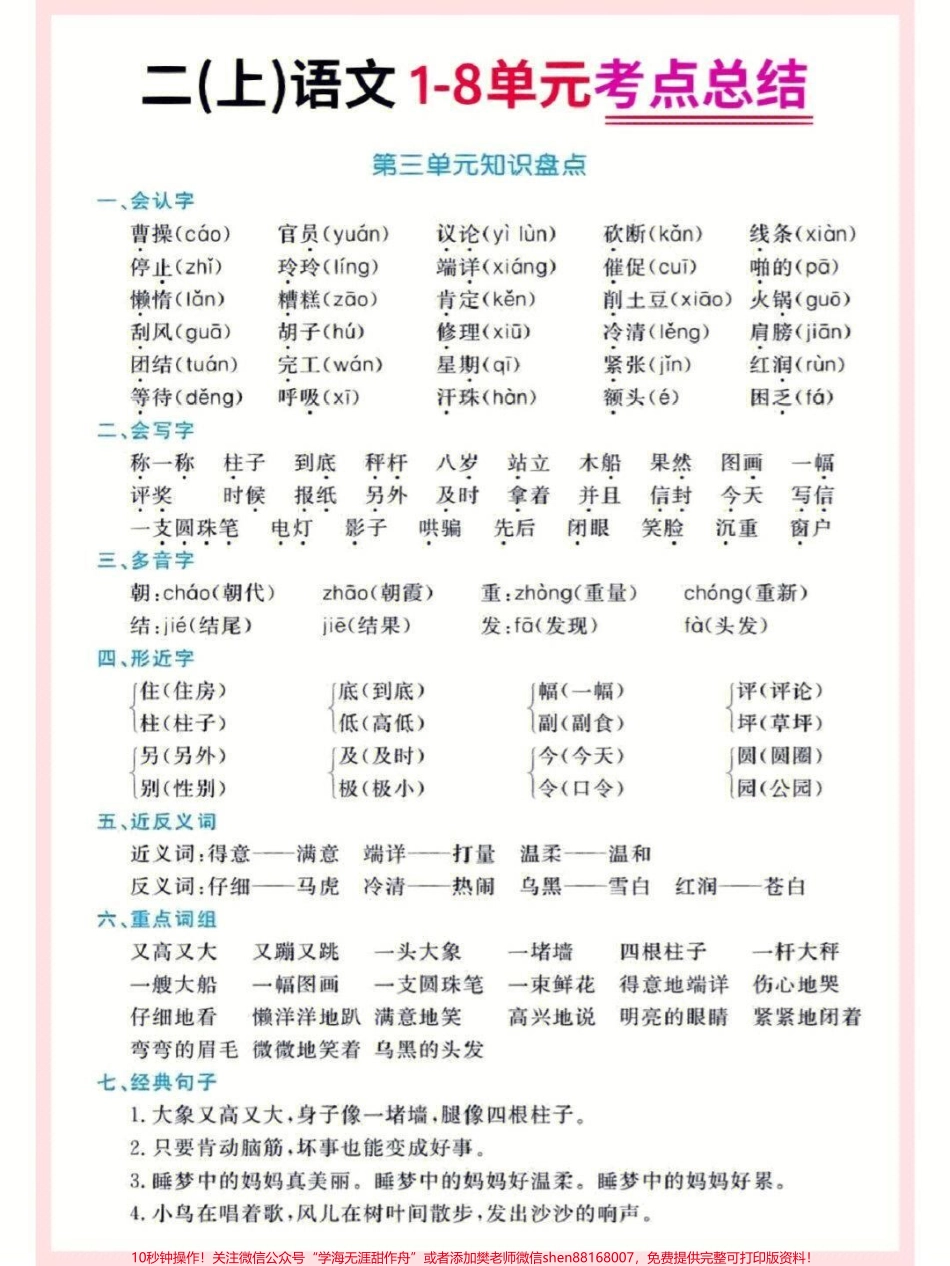 二上语文期末重点必考知识点归纳#家长收藏孩子受益 #教育 #期末复习 #知识点总结 #学习.pdf_第3页