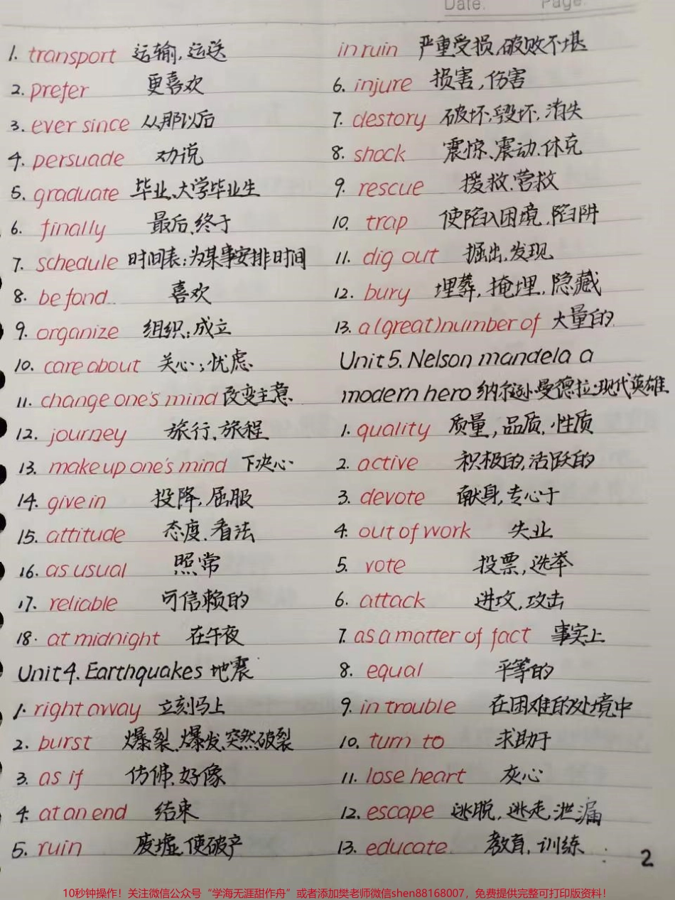 高中全部重点单词大合集这才是高中生该看的#英语 #每天学习一点点.pdf_第2页