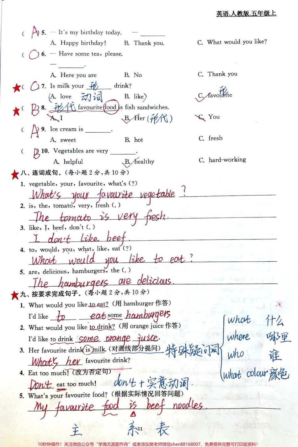 三年级英语第三单元测试卷#知识分享 #英语 #教育 #干货 #父母课堂.pdf_第3页