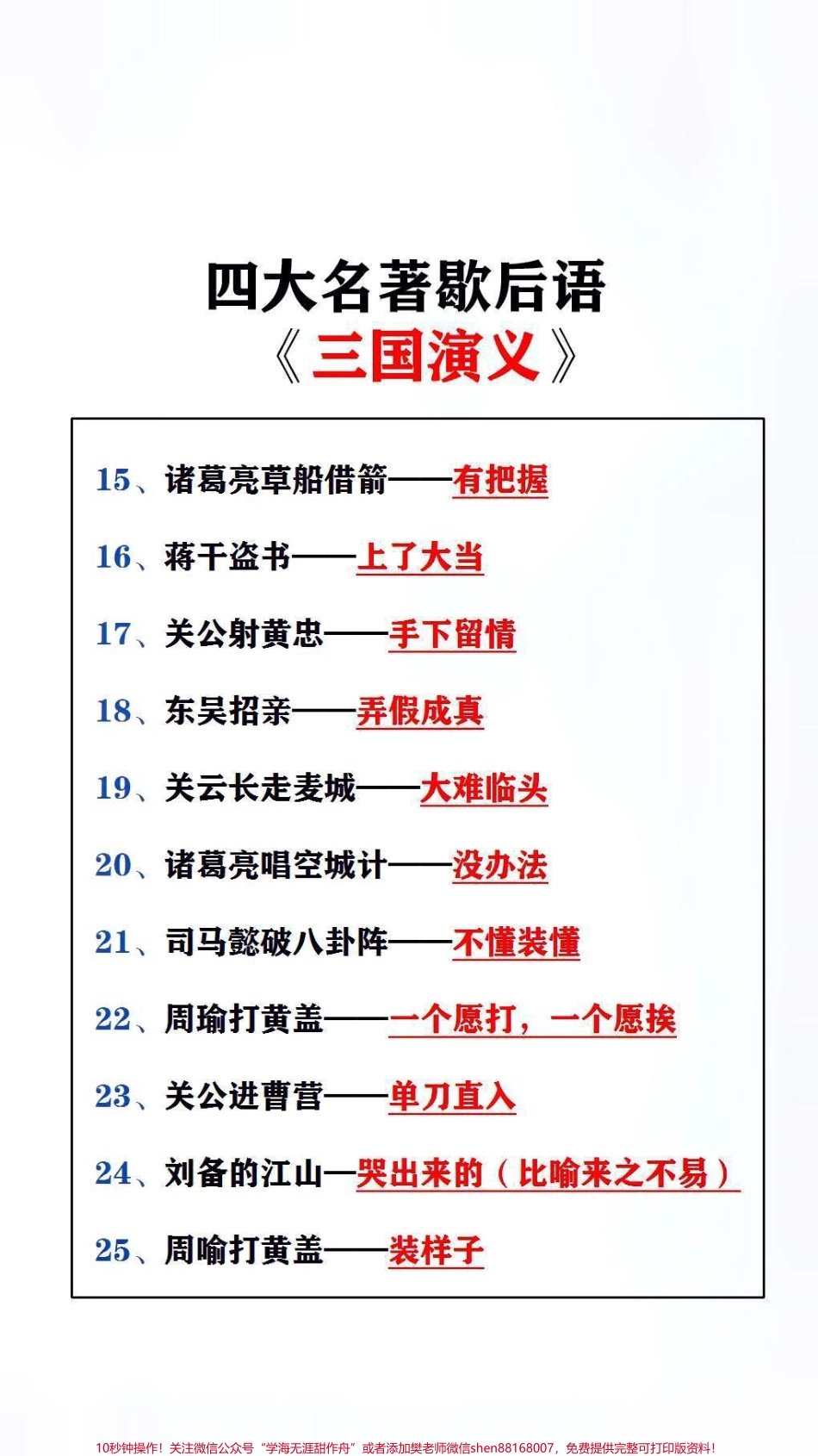 四大名捕歇后语父母替孩子保存吧#学习 #歇后语.pdf_第2页