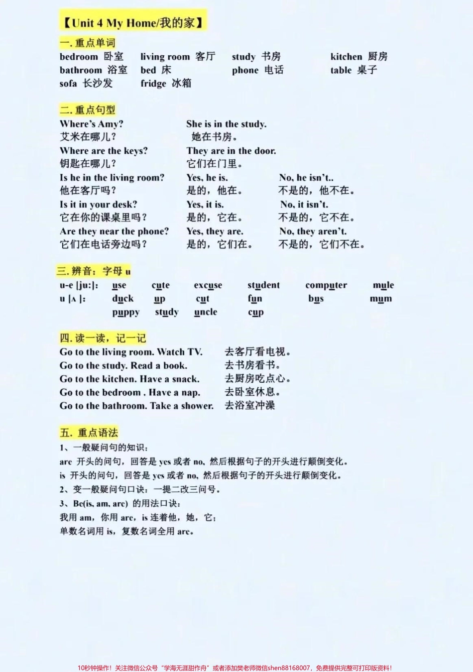 四年级上册英语知识点总结#四年级上册英语 #四年级英语 #英语.pdf_第3页