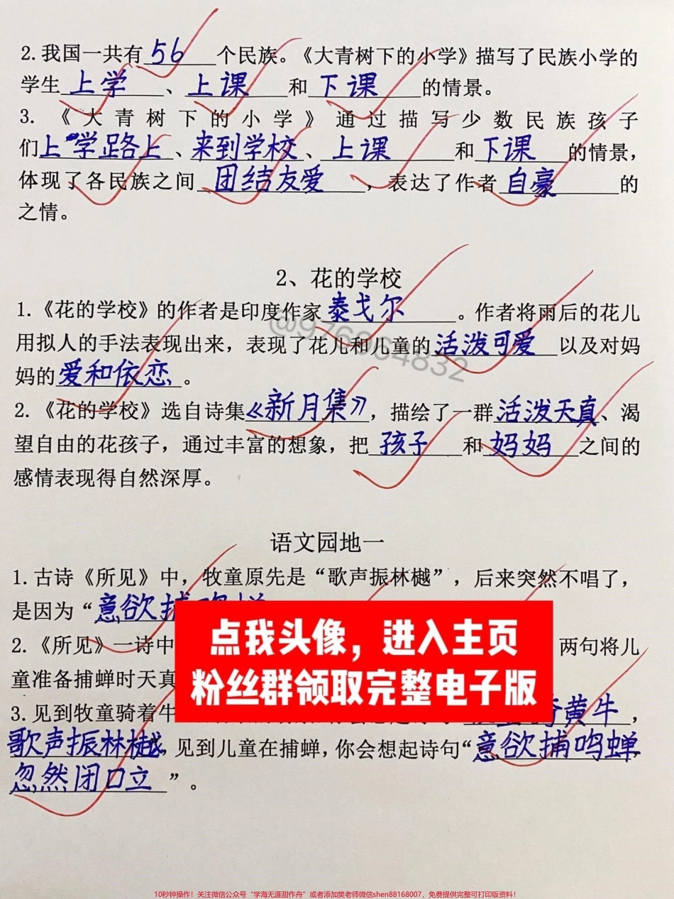 三年级第一单元课后练习#三年级 #三年级上册语文 #三年级语文重点归纳 #知识点总结 #语文.pdf_第3页