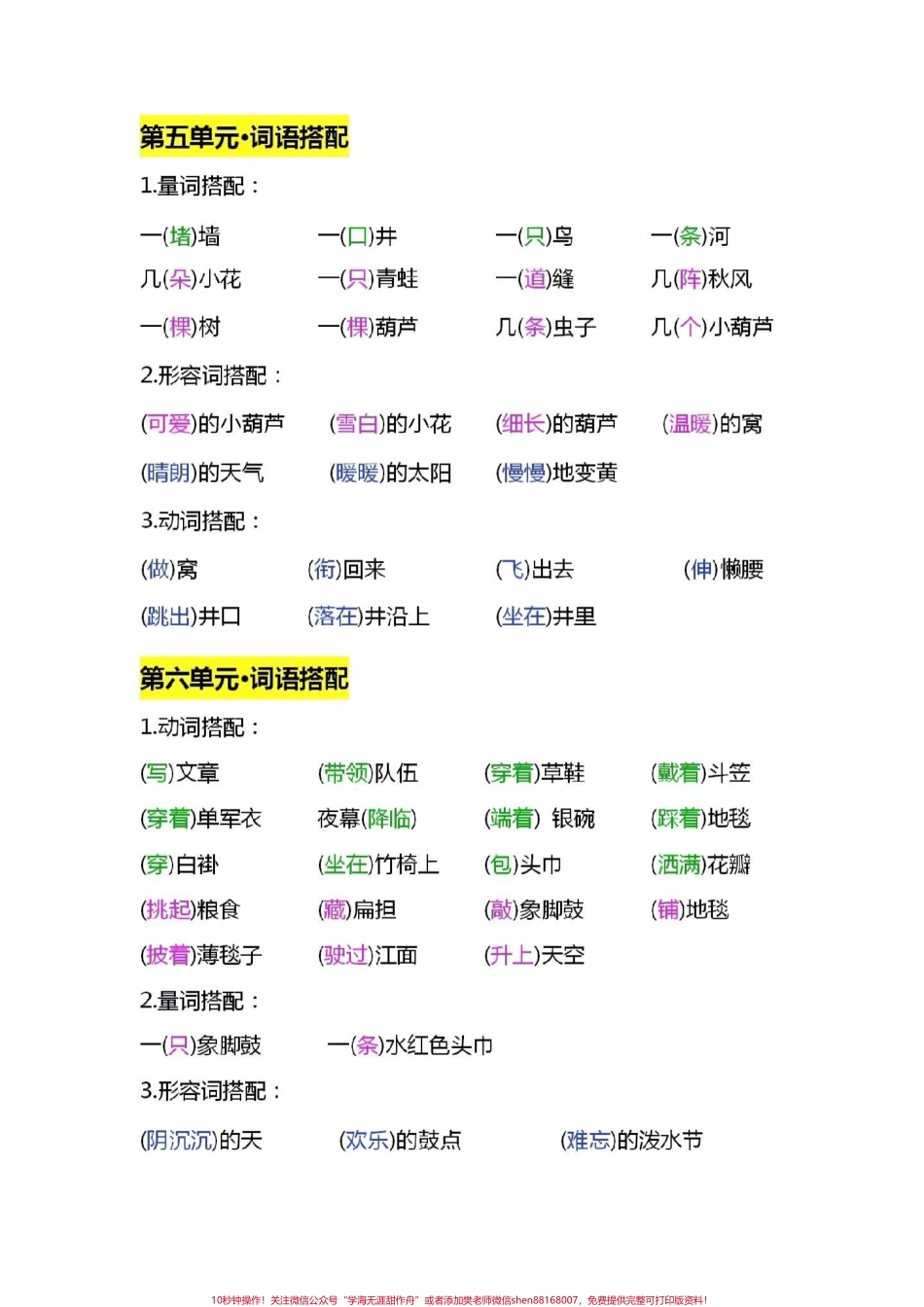 二（上）语文期末必背二年级语文上册期末考试必背知识点家长收藏打印出来、让孩子背一背！#家长收藏孩子受益 #期末复习 #必考考点 #图文热点来了 #知识点总结.pdf_第3页