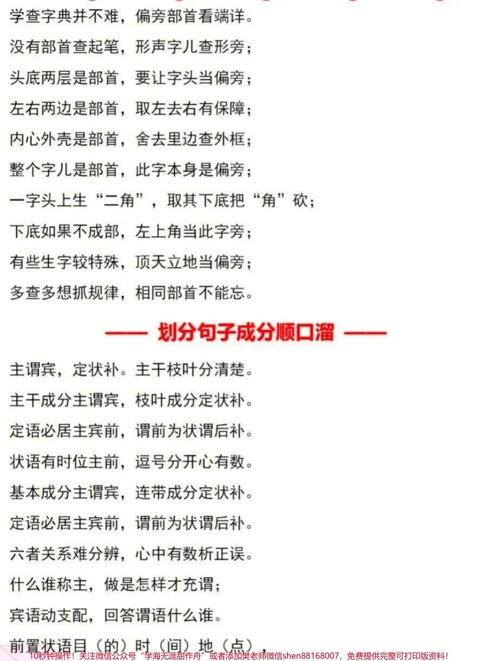 小学语文基础知识点顺口溜#家长收藏孩子受益 #知识点总结 #教育 #学习 #小学知识点归纳.pdf_第2页