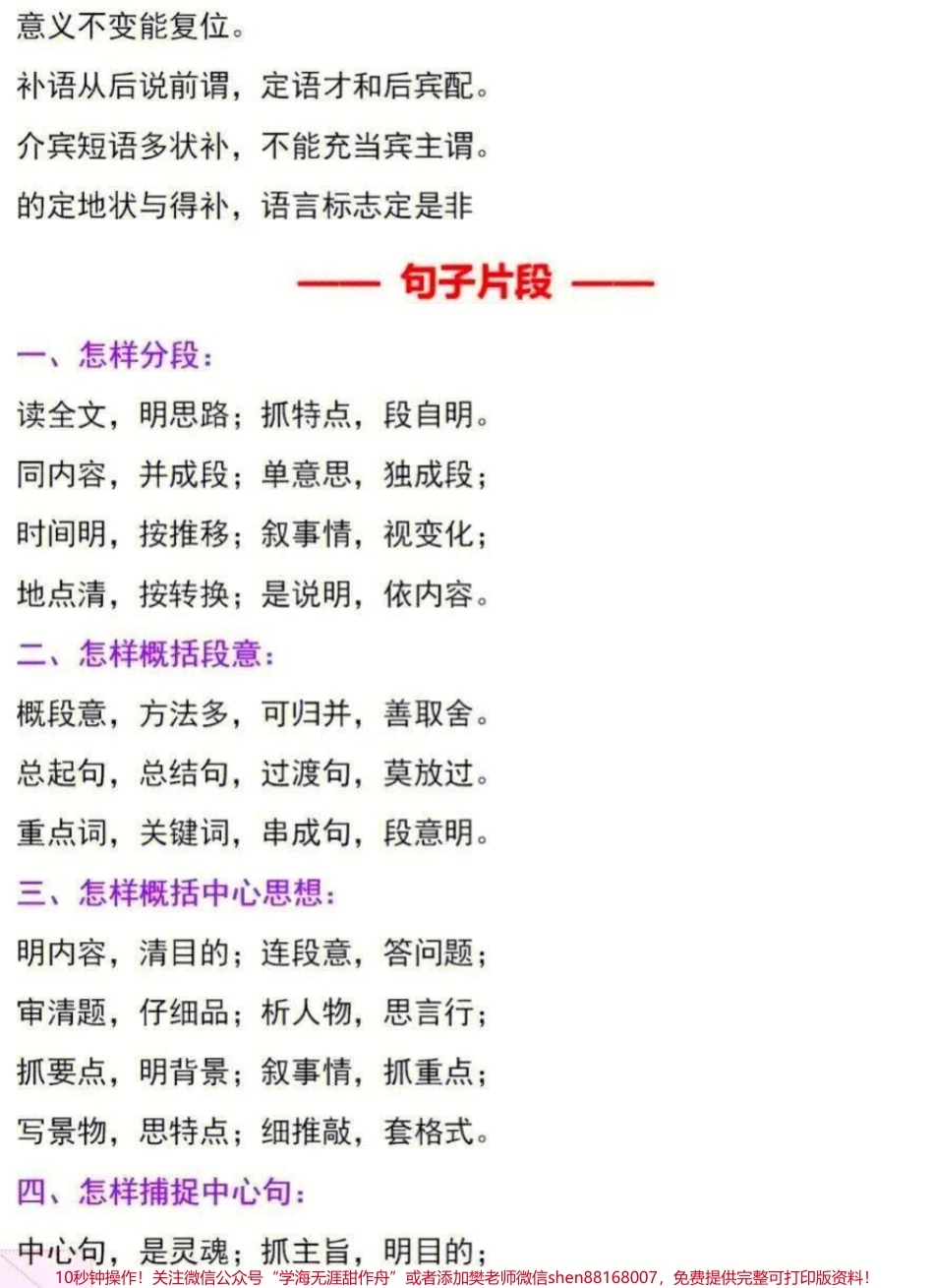 小学语文基础知识点顺口溜#家长收藏孩子受益 #知识点总结 #教育 #学习 #小学知识点归纳.pdf_第3页