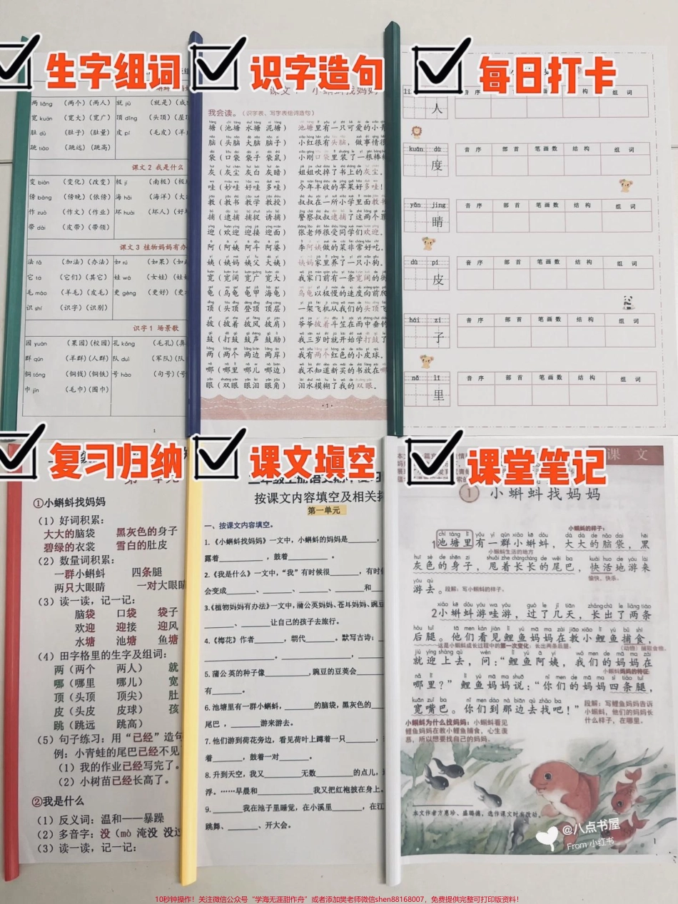 二年级上册重点资料汇总#学霸秘籍 #每天学习一点点 #知识点总结 #语文 #二年级语文上册.pdf_第1页