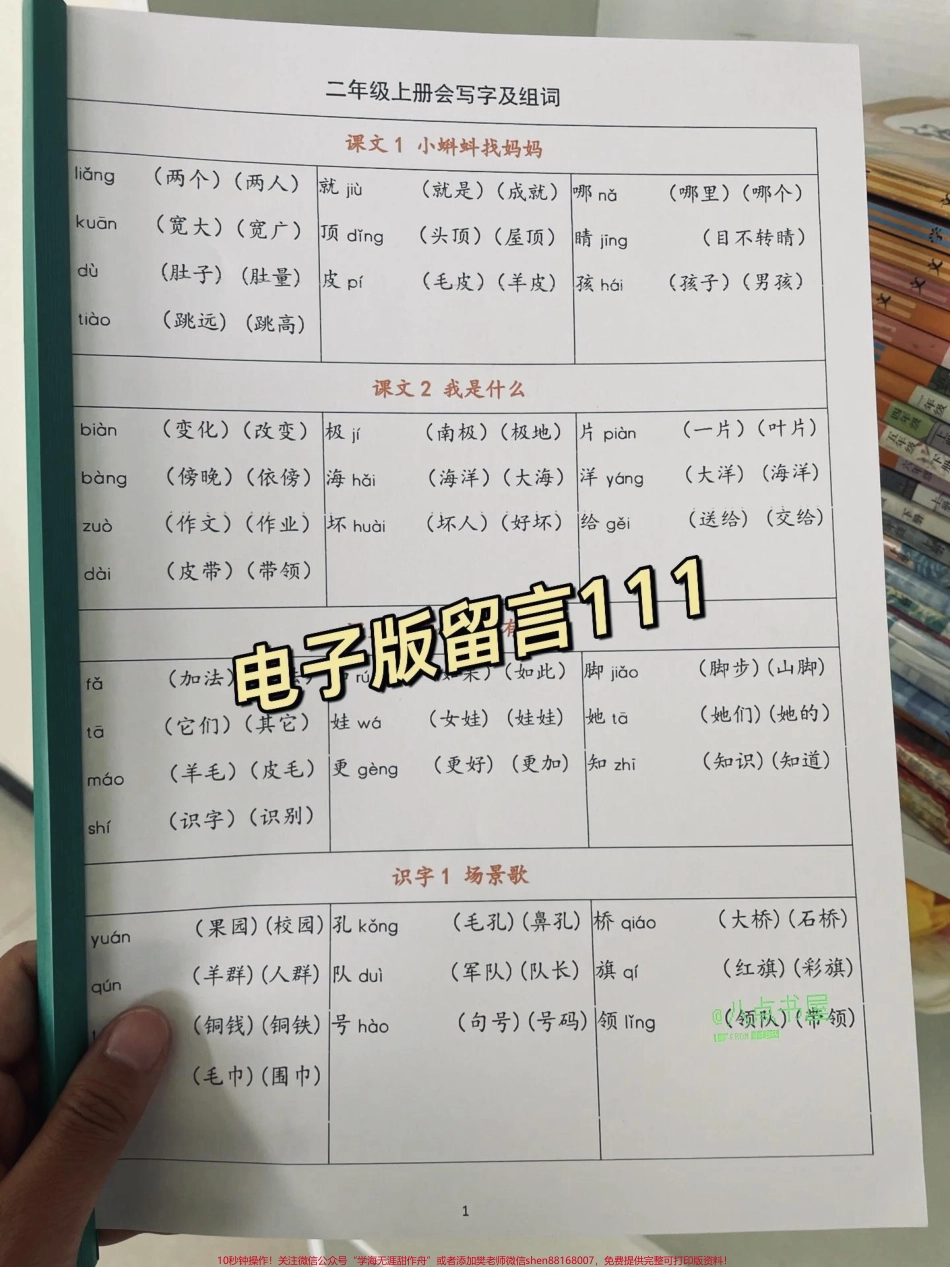 二年级上册重点资料汇总#学霸秘籍 #每天学习一点点 #知识点总结 #语文 #二年级语文上册.pdf_第2页