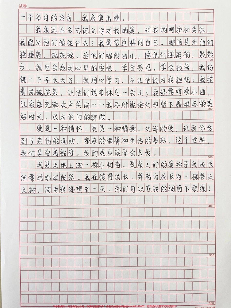 关于父爱的作文《最灿烂的阳光》附带关于父爱的作文素材#作文 #作文素材 #抖音图文来了.pdf_第2页