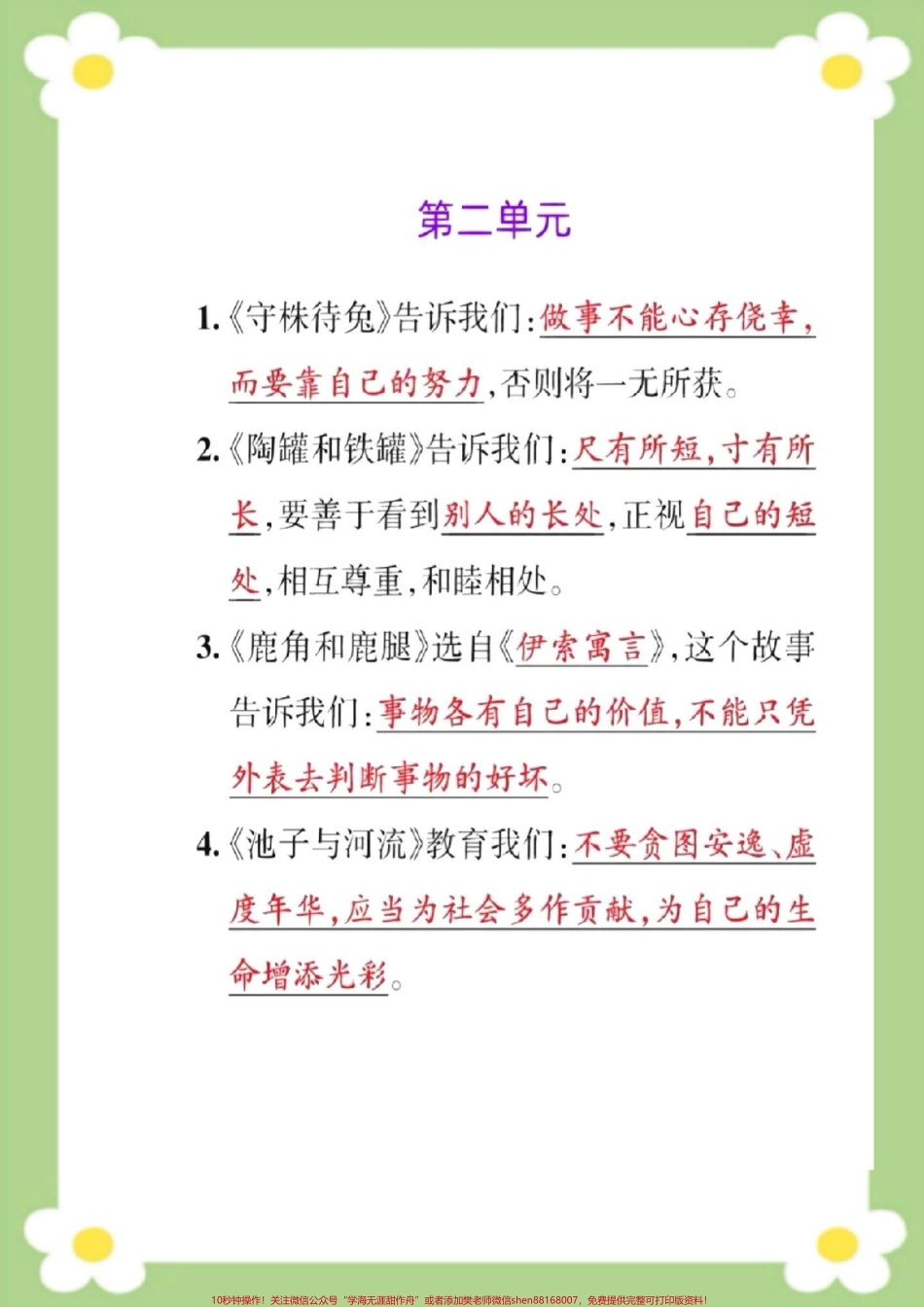 三年级下册语文必考点#三年级 #语文 #课堂笔记#中心思想#课文主题归纳.pdf_第2页