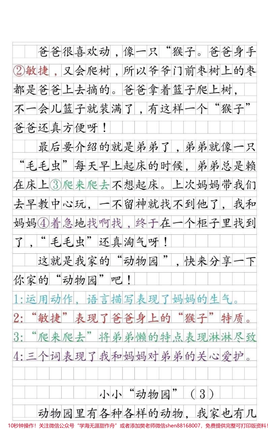 四上语文第二单元优秀作文#家长收藏孩子受益 #创作灵感 #学习 #作文 #作文素材.pdf_第3页