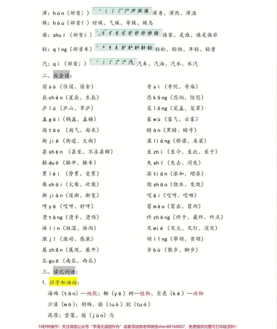 二年级上册语文第七单元基础知识点归纳#家长收藏孩子受益 #知识点总结 #学习 #小学知识点归纳 #二年级.pdf_第2页