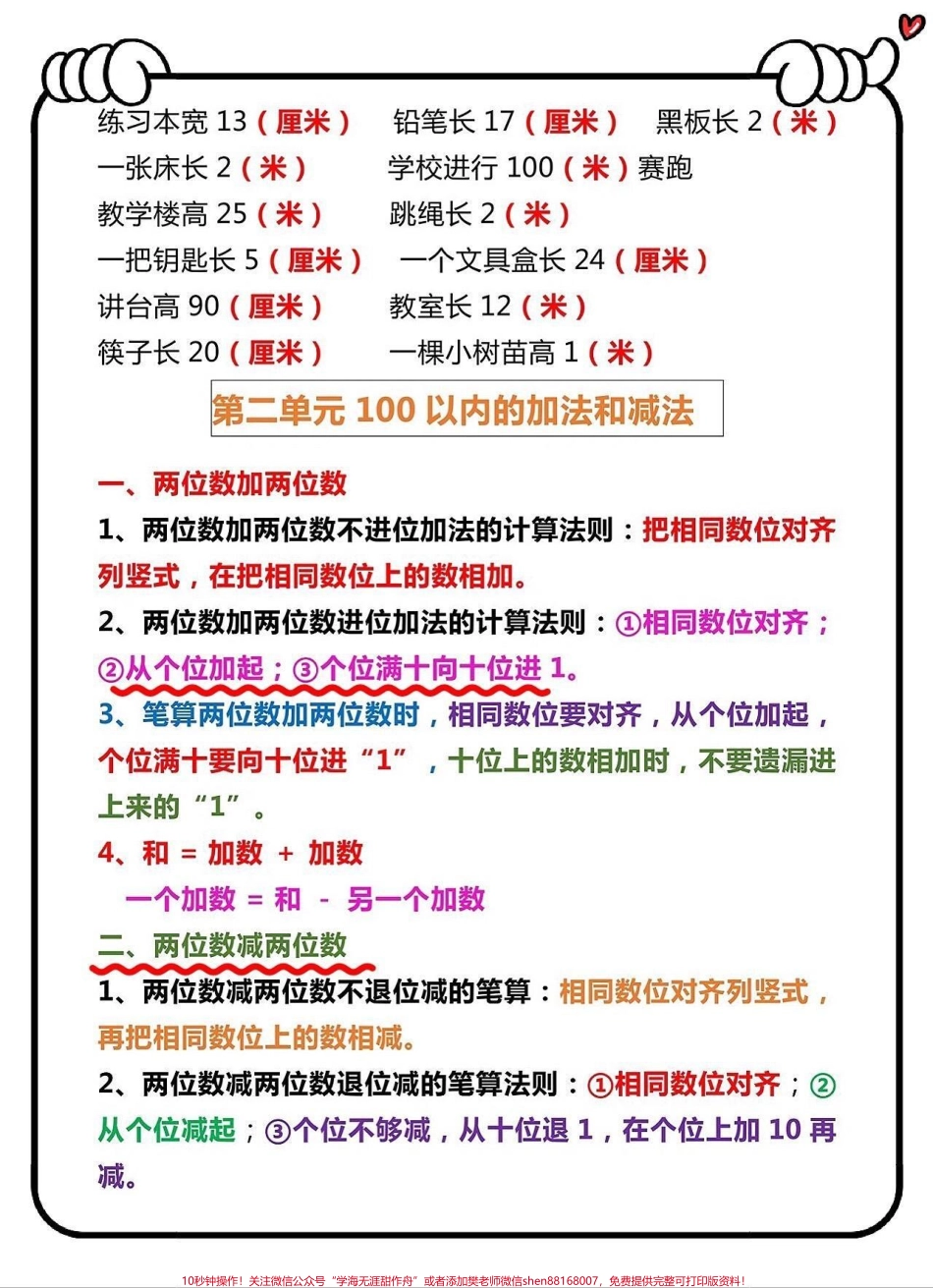 二年级数学上册1-8单元知识点总结班主任整理二年级数学上册1-8单元知识点易错题数学知识点#二年级上册数学 #必刷题 #易错题数学 #必考考点 #知识点总结.pdf_第2页