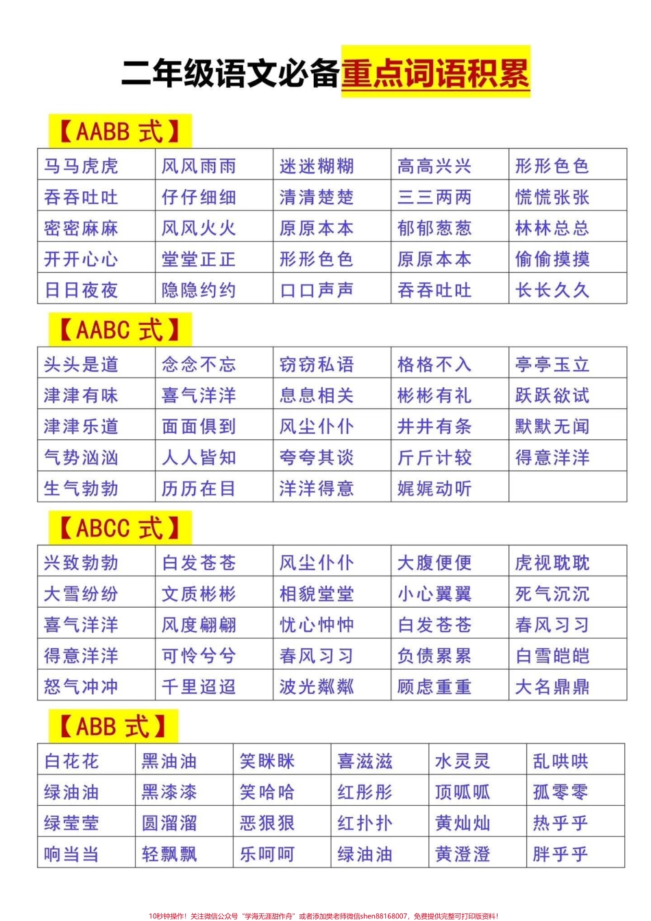 二年级上册语文重点常考词语成语积累总结成语知识可以为以后作文积累素材老师要求要多认多拓展打印给孩子保存起来‼️#词语积累 #二年级语文 #成语积累 #二年级上册语文 #二年级上册.pdf_第3页