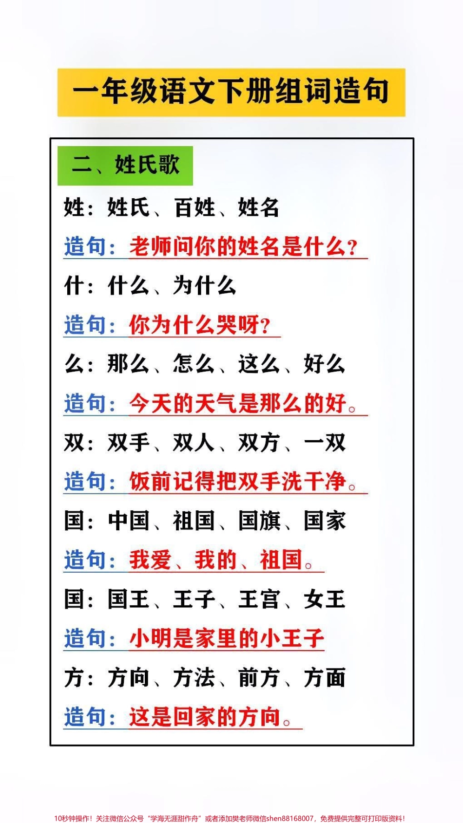 小学一年级组词造句替孩子保存起来吧#知识分享 #语文.pdf_第2页