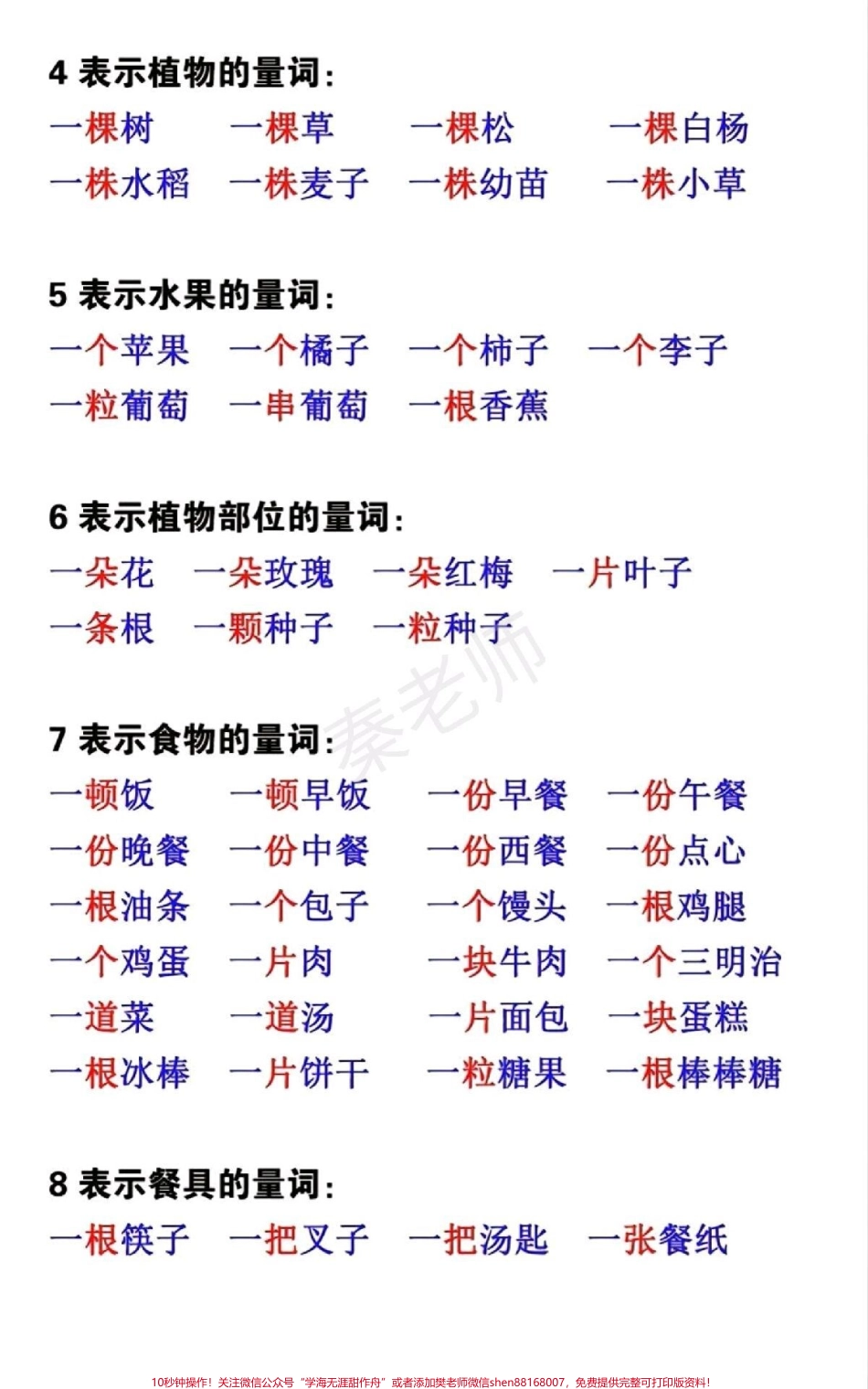 二年级量词搭配#二年级语文#必考考点#量词#开学季#期中期末必考题易错题 电子版学习资料.pdf_第3页