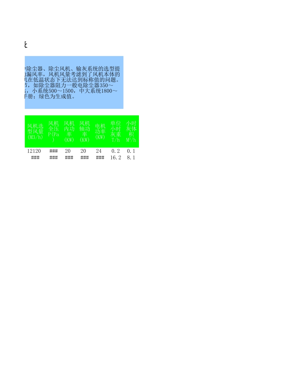 除尘系统设计参数表.xls_第2页