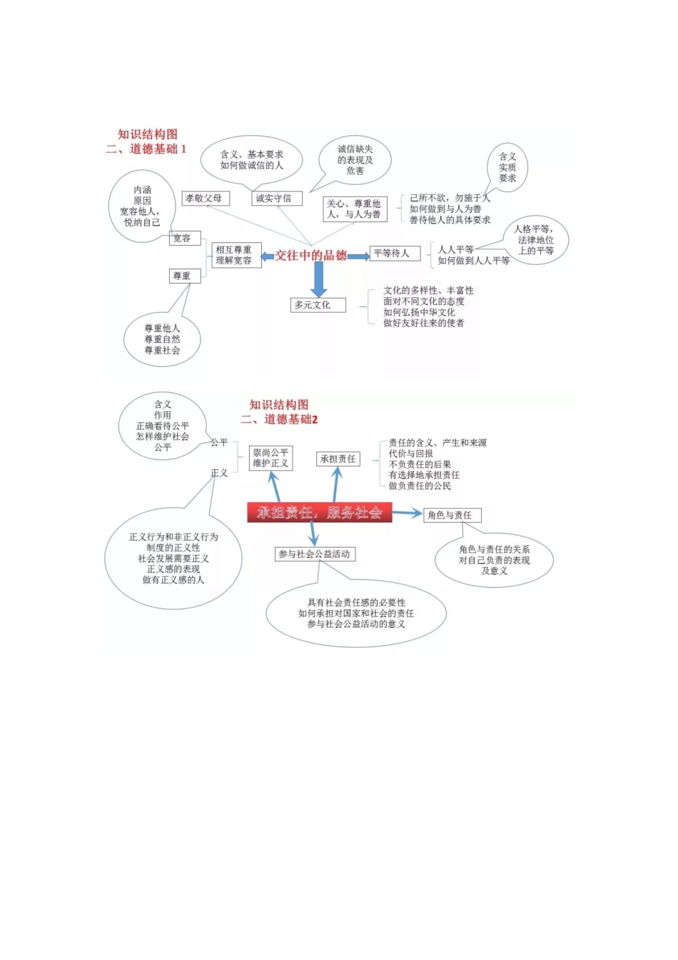 思维导图初中政治思维导图涵盖所有知识点.docx_第1页