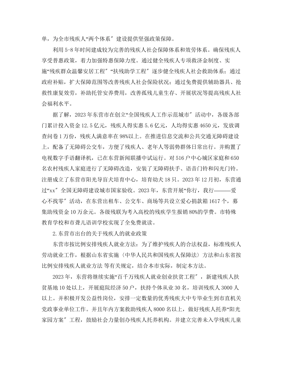 2023年关注残疾人暑期社会实践调查报告.docx_第2页