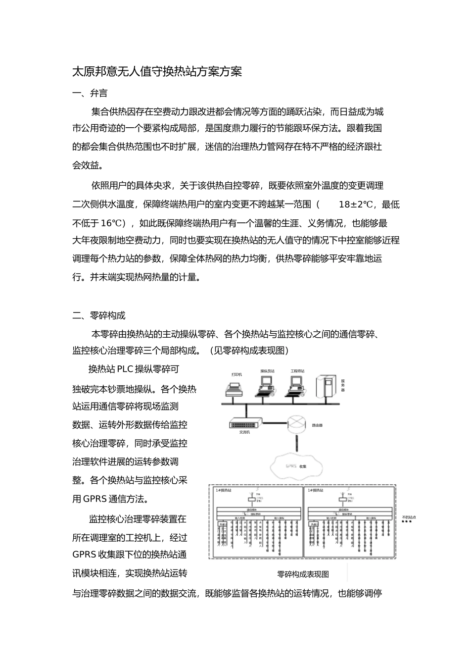 2023年无人值守换热站设计方案.docx_第1页