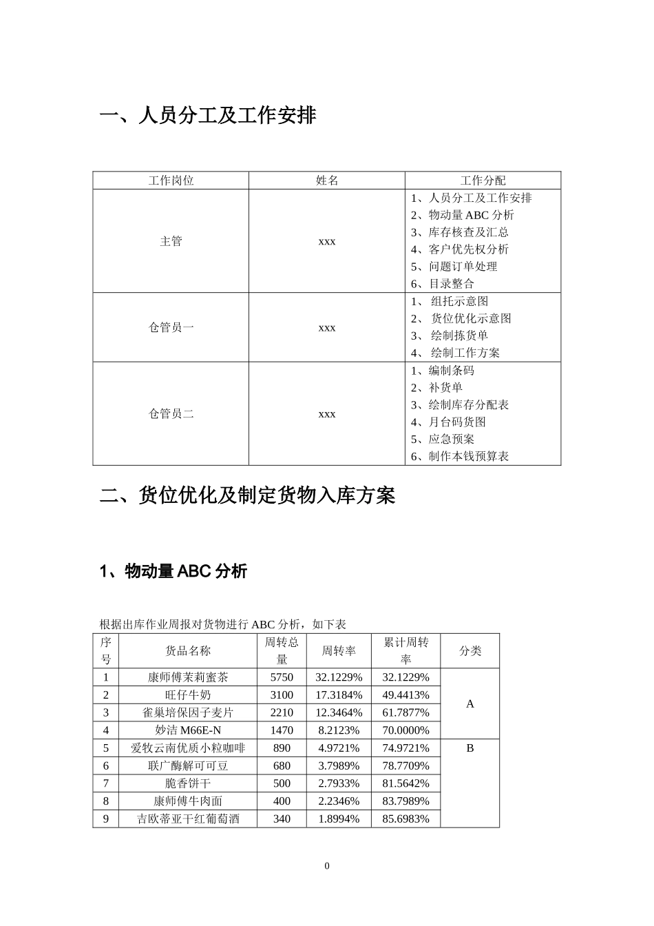 2023年现代物流—储配方案的设计与执行项目竞赛样题答案29943.doc_第3页