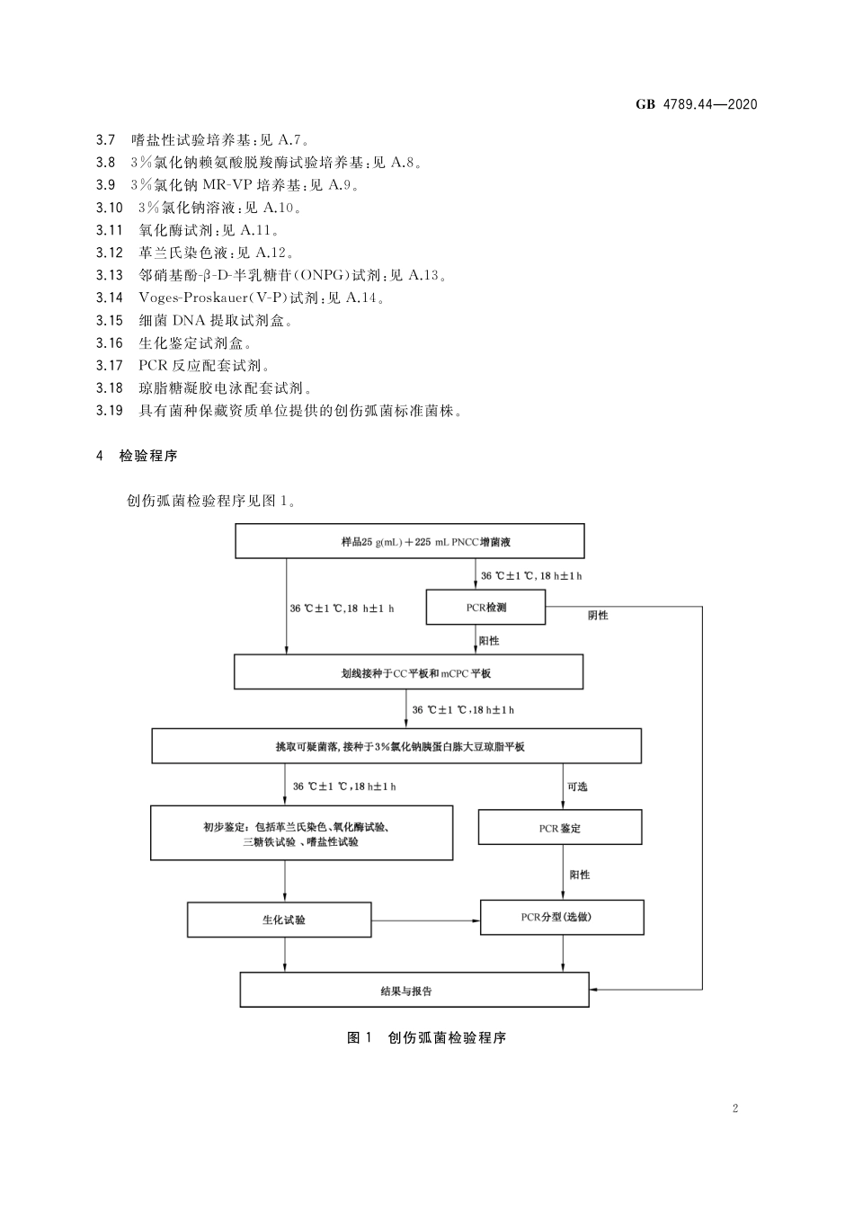 GB 4789.44-2020 食品安全国家标准 食品微生物学检验 创伤弧菌检验.pdf_第3页