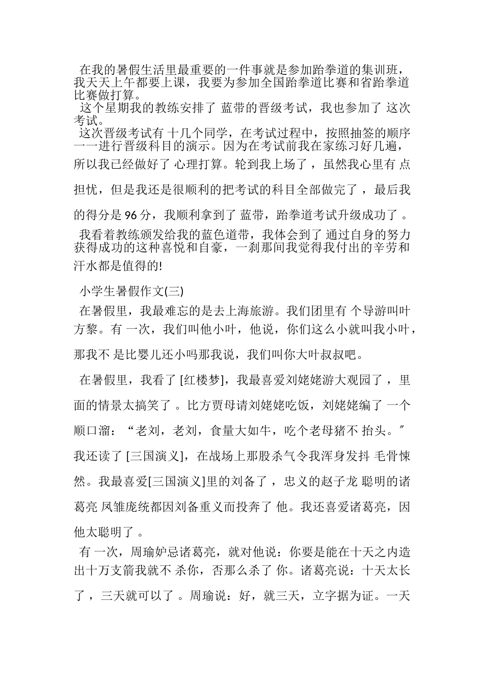 2023年小学生暑假作文6篇.doc_第2页