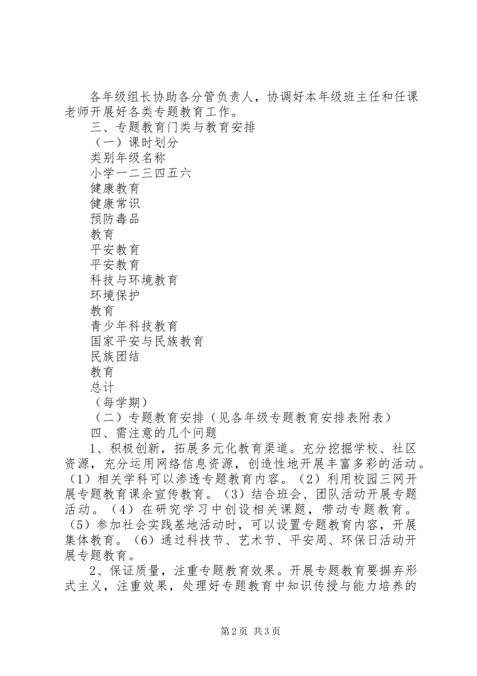 2023年亭隆小学专题教育工作方案.docx_第2页