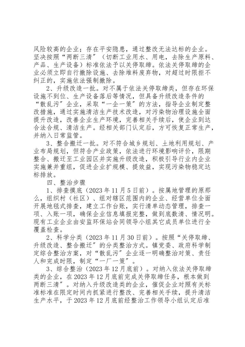 2023年企业散乱污综合整治工作方案.doc_第2页