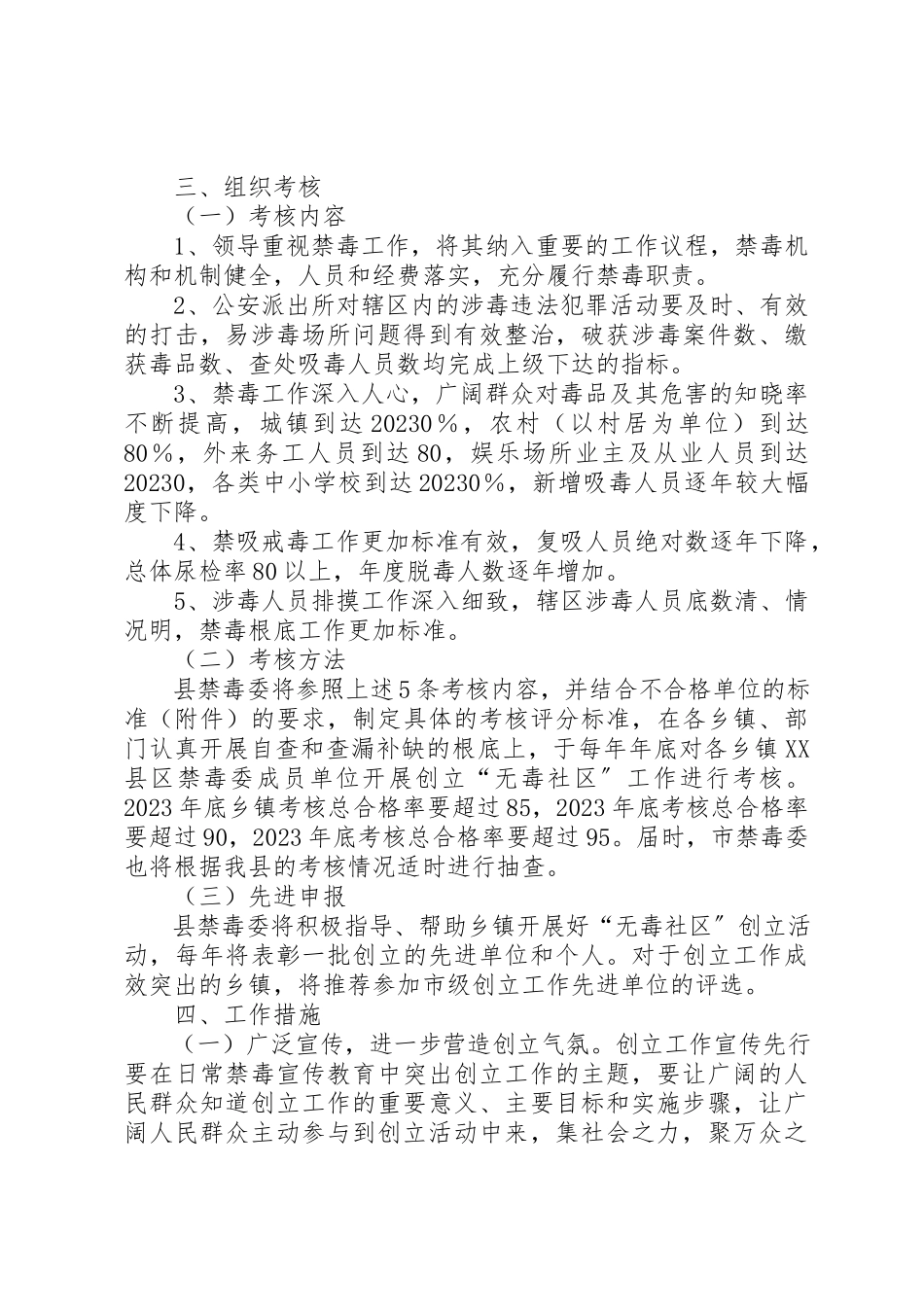 2023年创建无毒社区工作方案.docx_第2页