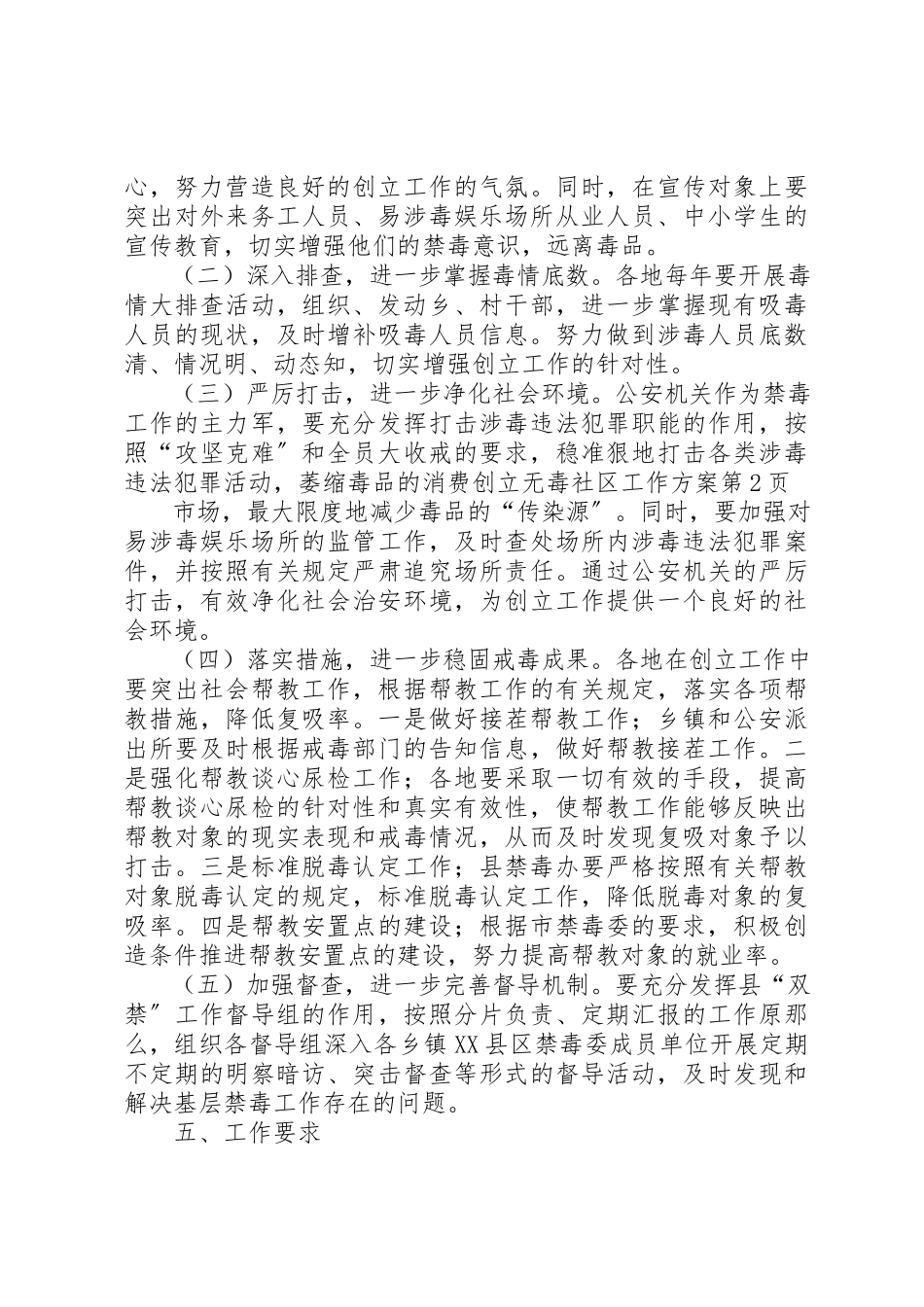 2023年创建无毒社区工作方案.docx_第3页