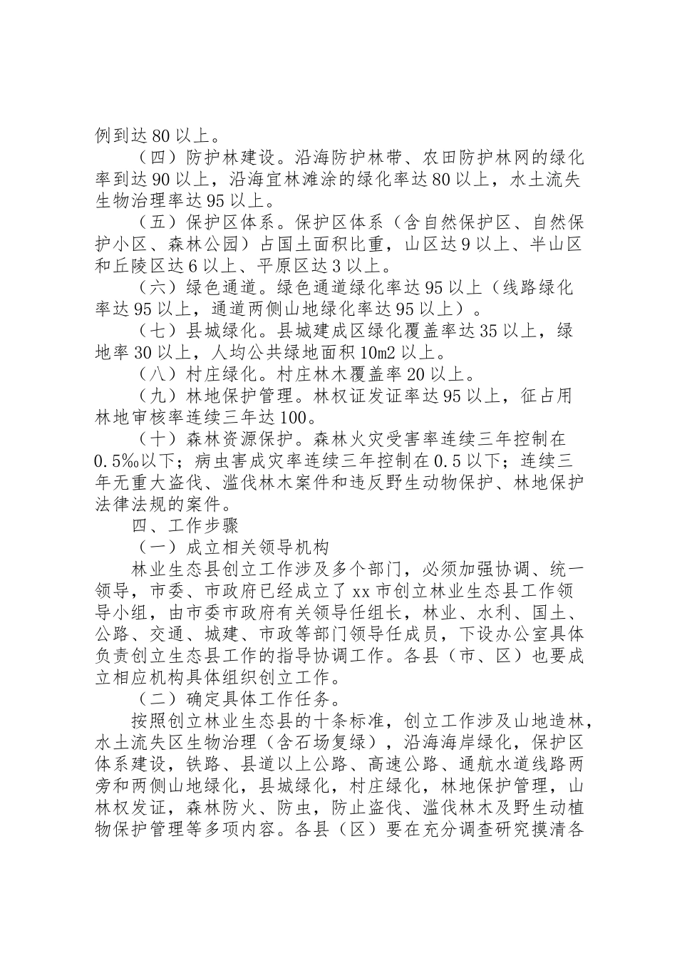 2023年创建林业生态县工作方案.doc_第2页