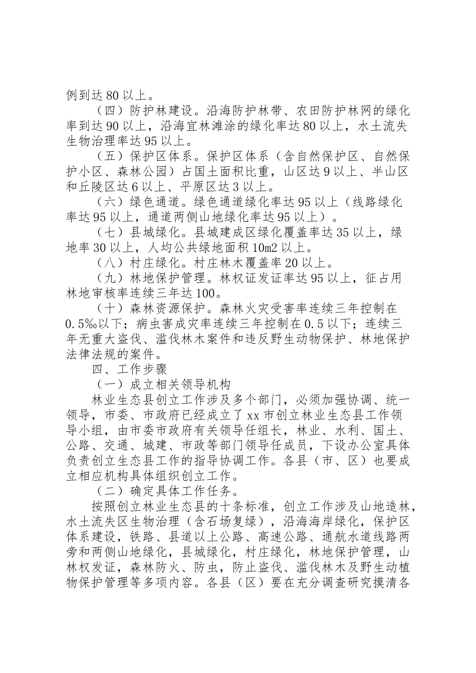 2023年创建林业生态县工作方案 2.doc_第2页