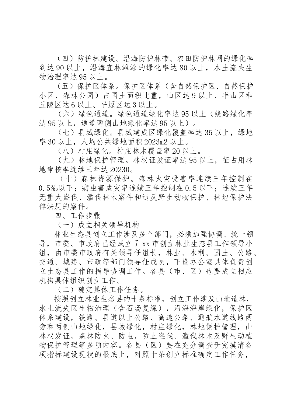 2023年创建林业生态县工作方案.docx_第2页