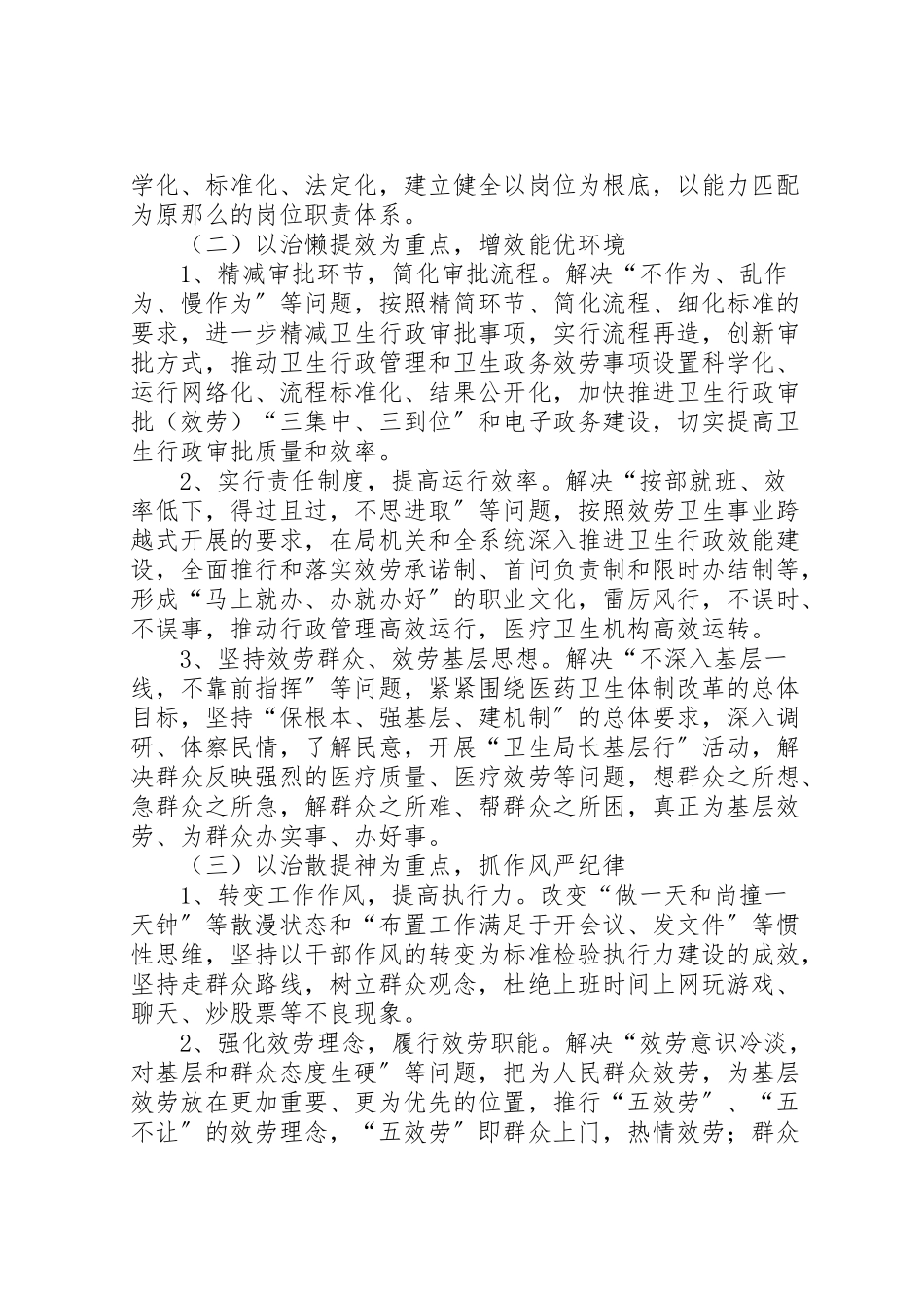 2023年卫生局开展治庸问责工作方案.doc_第3页