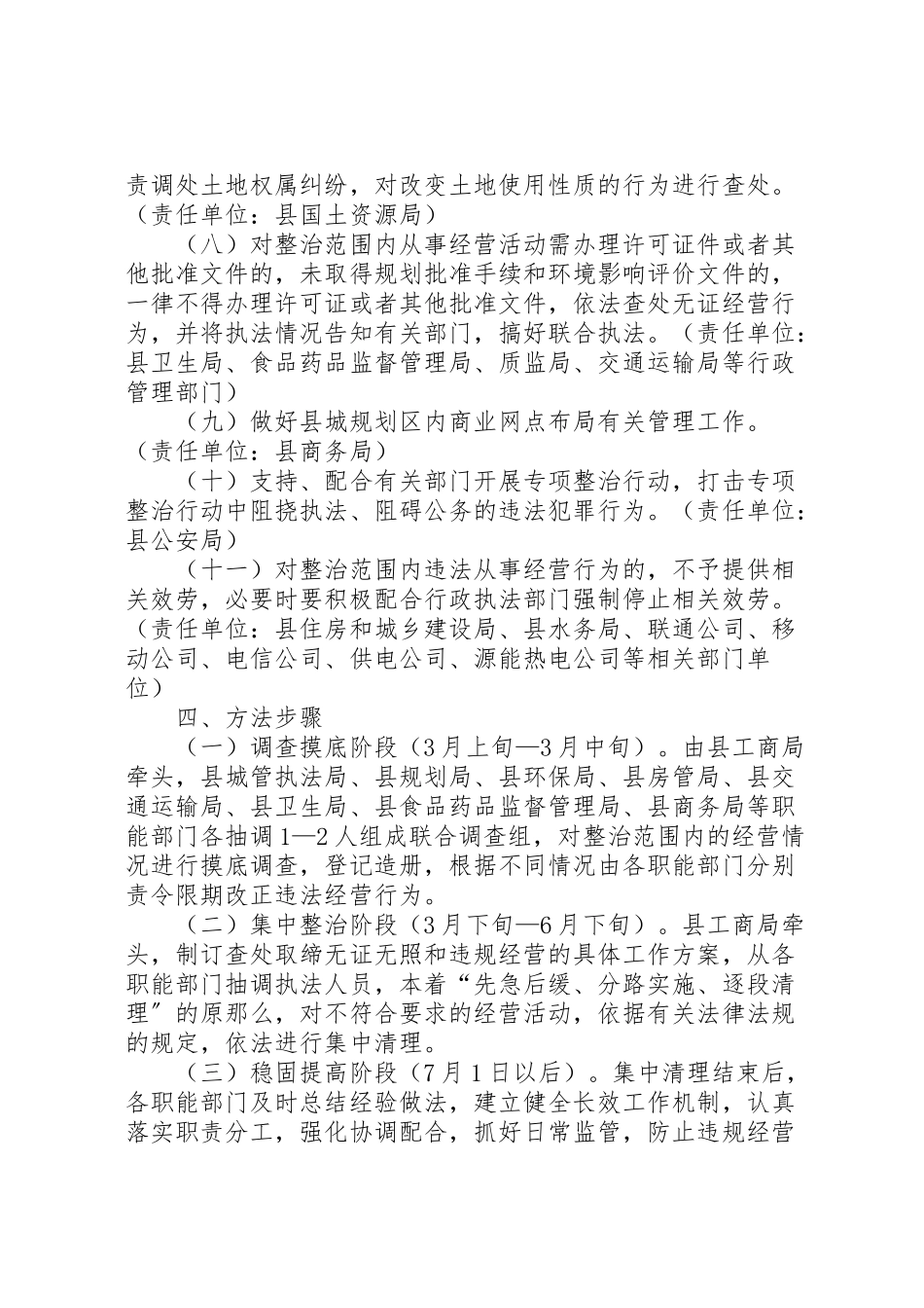 2023年县城经营活动整治工作方案新编.doc_第3页