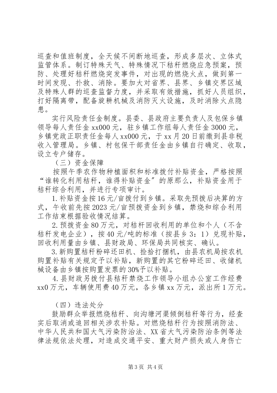 2023年县秸秆禁烧和综合利用工作方案.docx_第3页