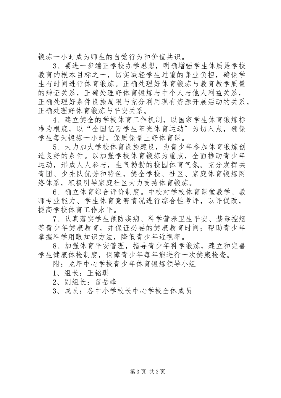 2023年增强青少年体质工作方案.docx_第3页