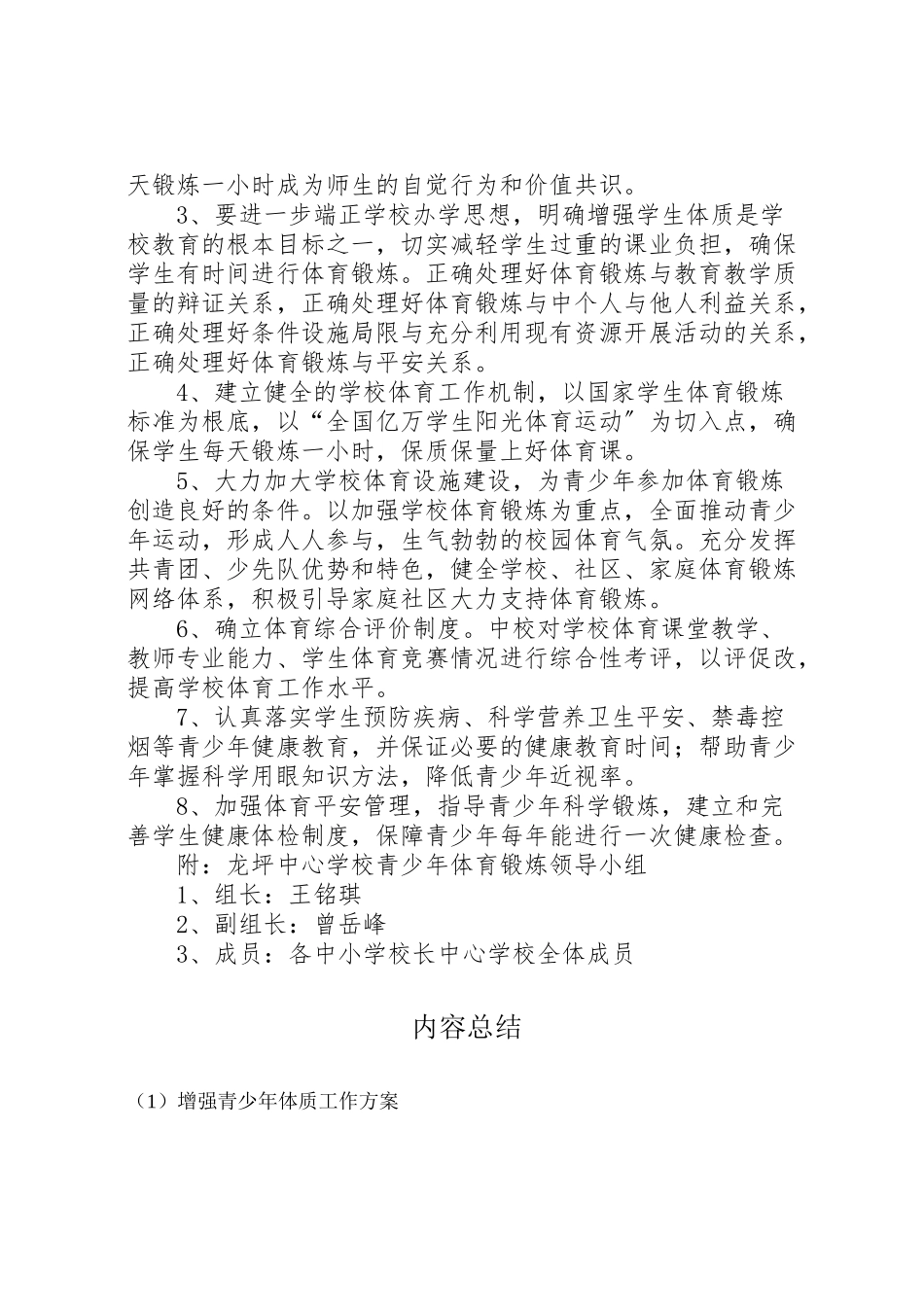 2023年增强青少年体质工作方案.doc_第3页