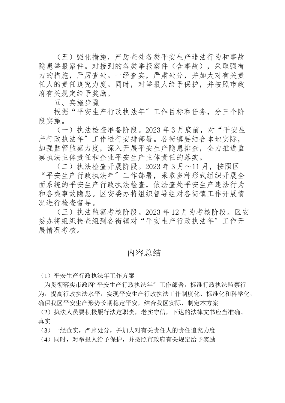 2023年安全生产行政执法年工作方案 .doc_第3页