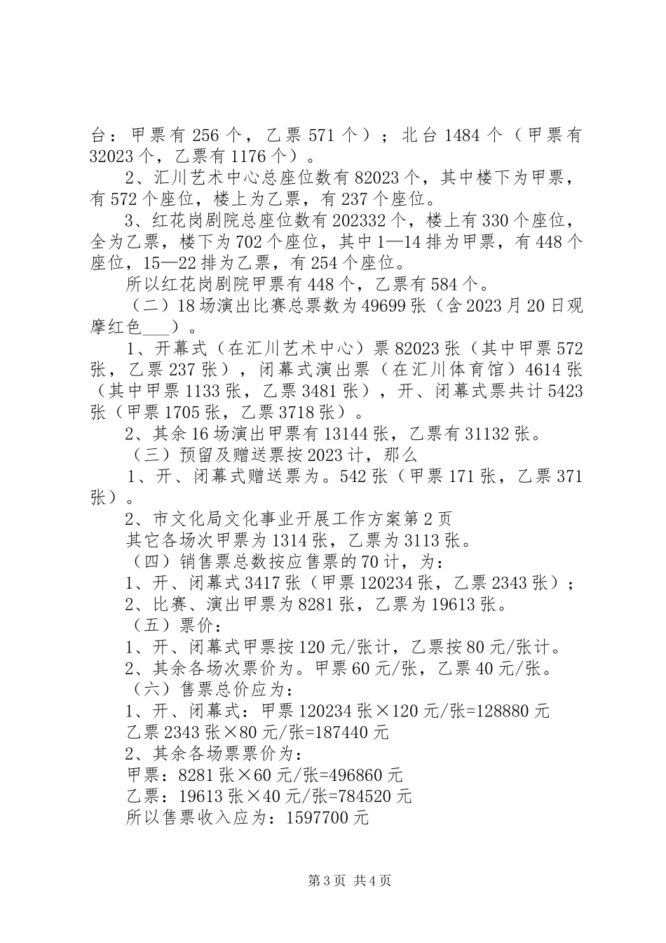 2023年市文化局文化事业发展工作方案.docx_第3页