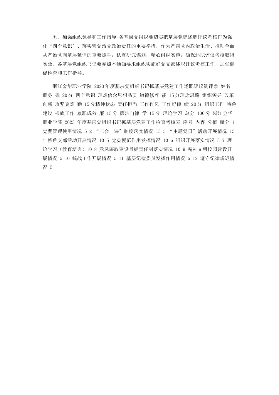2023年度基层党组织书记抓党建工作述职评议考核工作方案.docx_第3页