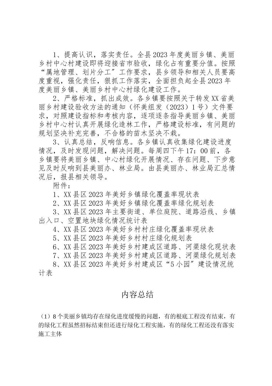 2023年度美丽乡镇和美丽乡村中心村绿化工作方案 .doc_第3页