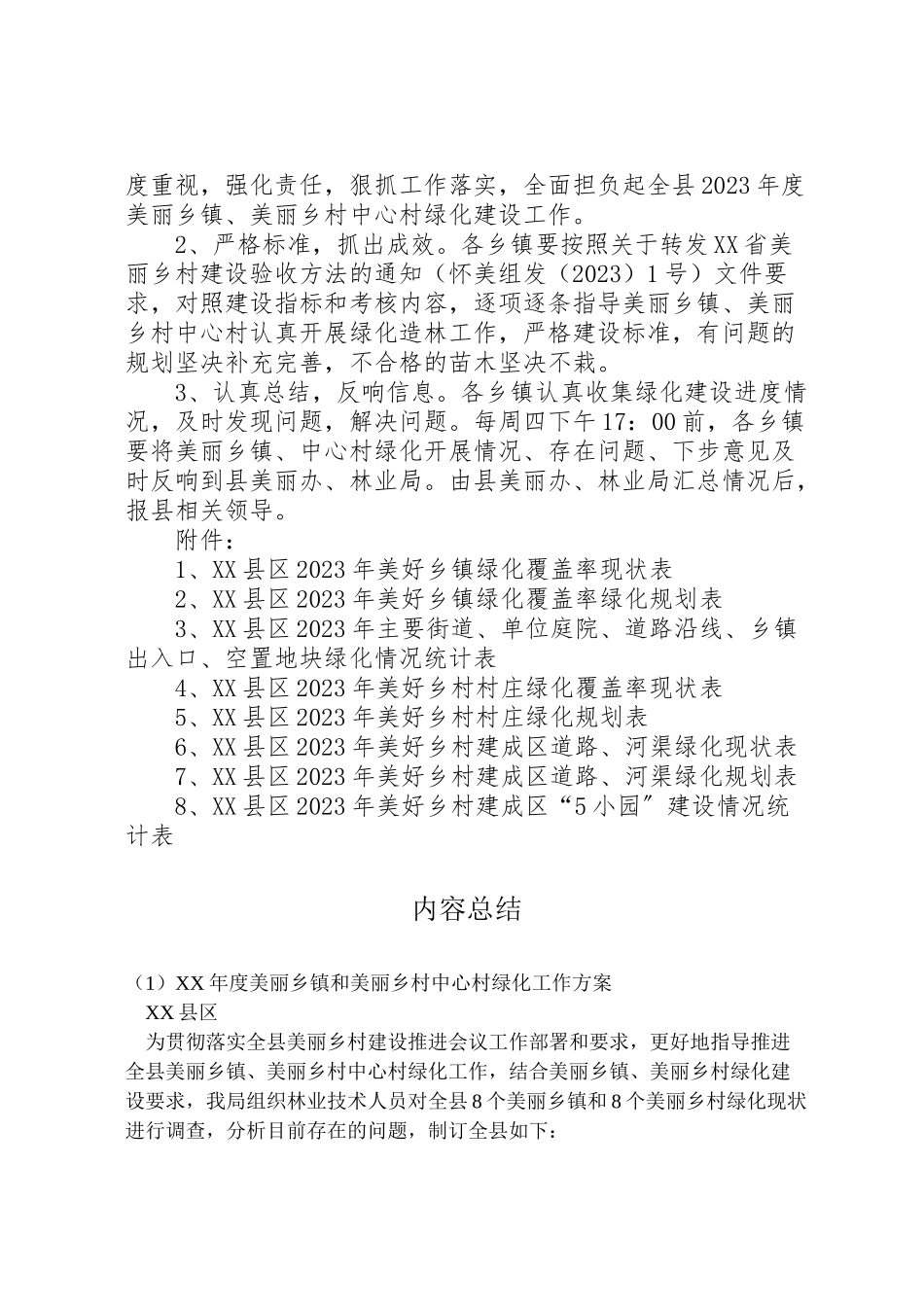 2023年度美丽乡镇和美丽乡村中心村绿化工作方案.doc_第3页