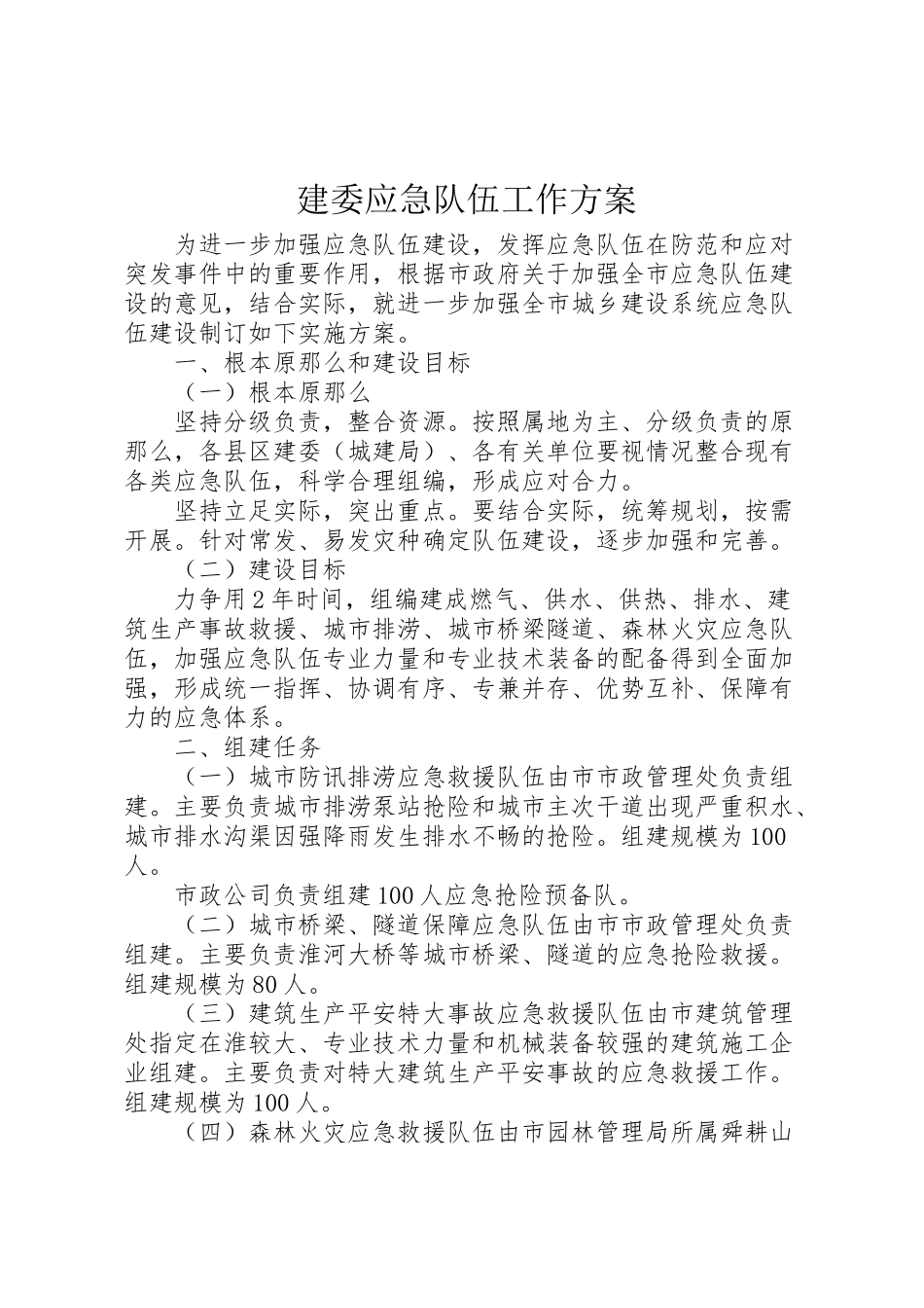 2023年建委应急队伍工作方案.doc_第1页