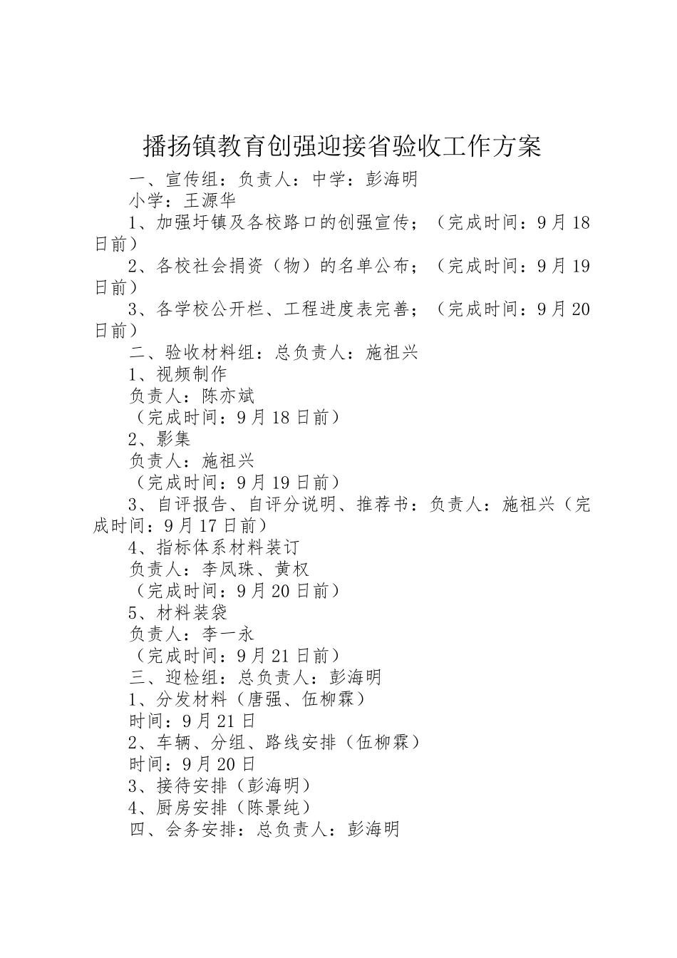 2023年播扬镇教育创强迎接省验收工作方案 .doc_第1页