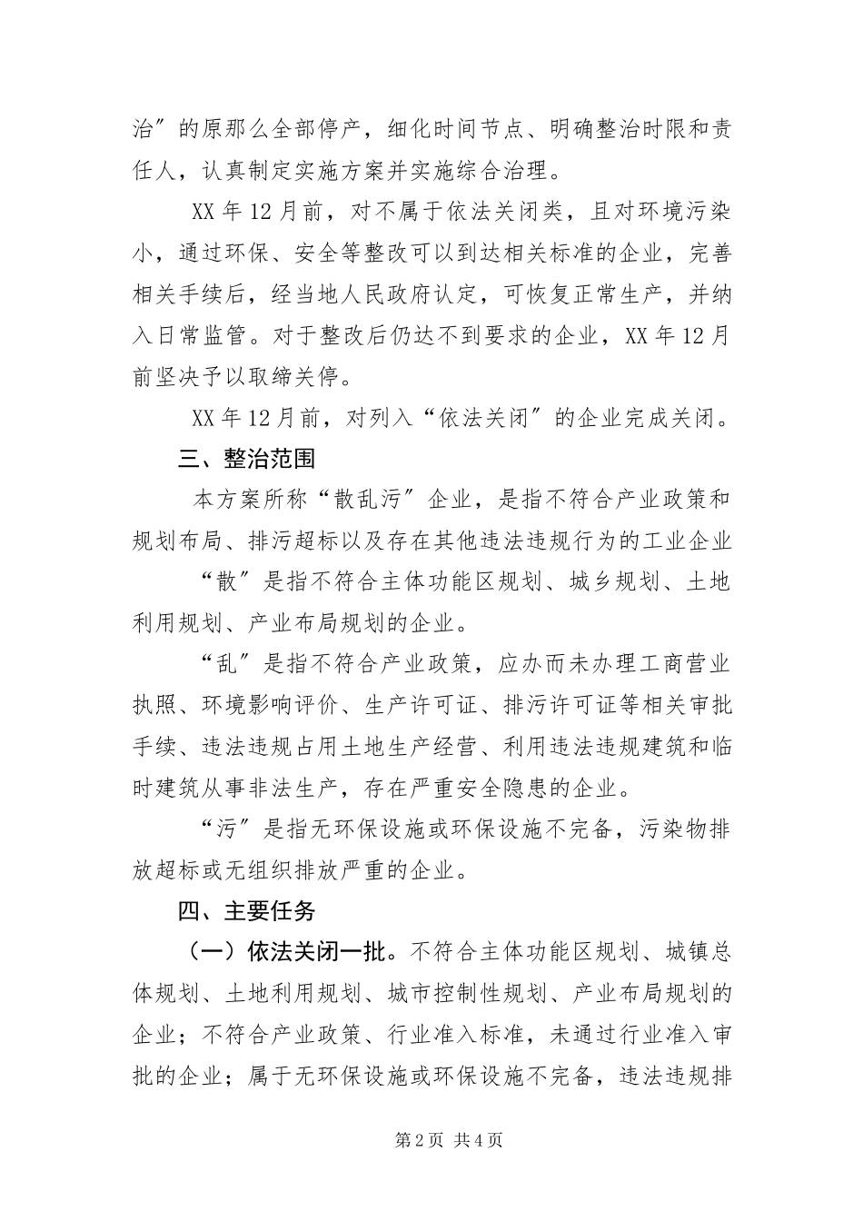 2023年散乱污企业集中整治工作方案.docx_第2页
