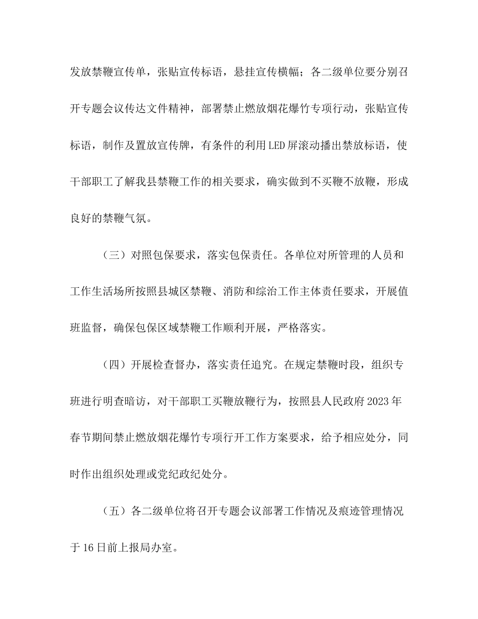 2023年春节期间禁止燃放烟花爆竹专项行动工作方案.docx_第3页